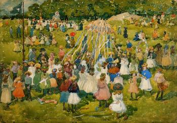 Maurice Brazil Prendergast : May Day, Central Park II